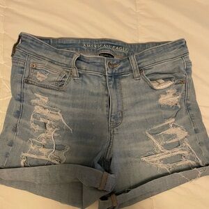 American Eagle Outfitters Light Blue Denim Shorts